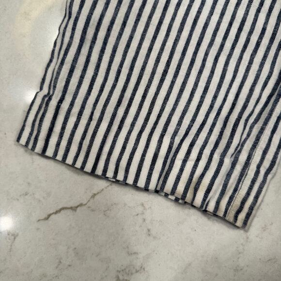 Chico’s Blue & White Striped 100% Linen Coastal Pants Chico's Size 0 Beach - Picture 14 of 16